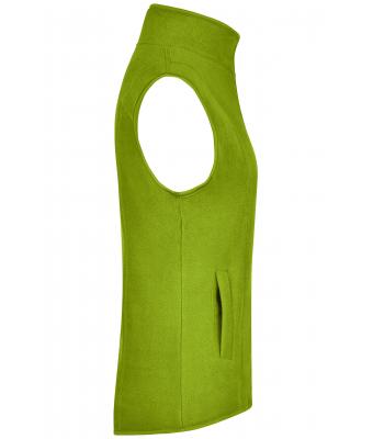Ladies Girly Microfleece Vest Lime-green 7220