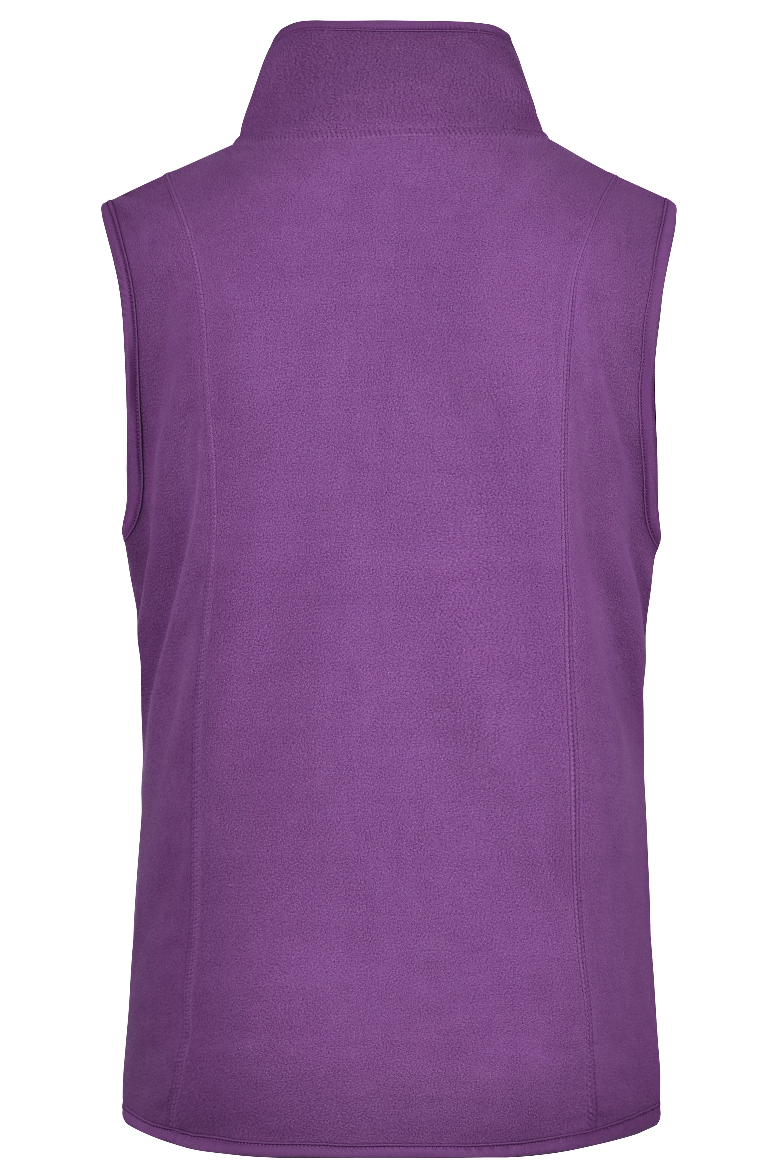 Ladies Girly Microfleece Vest PurpleDaiber