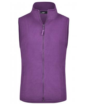 Ladies Girly Microfleece Vest Purple-Daiber