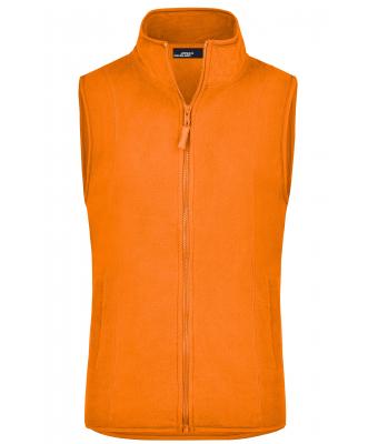 Ladies Girly Microfleece Vest Orange 7220