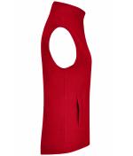 Ladies Girly Microfleece Vest Red 7220