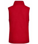 Ladies Girly Microfleece Vest Red 7220