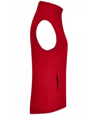 Dames Girly Microfleece Vest Rood 7220