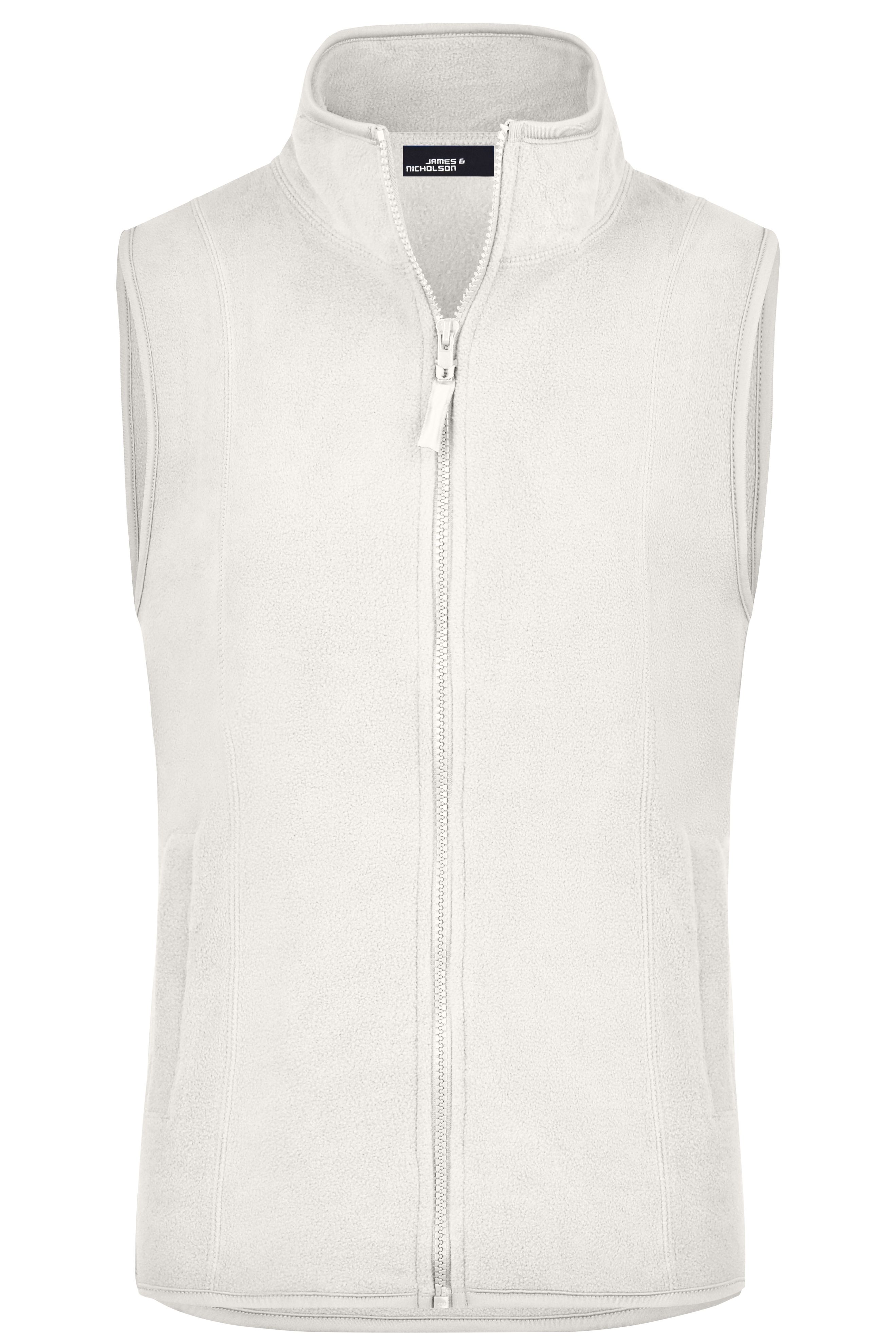 Ladies Girly Microfleece Vest OffwhiteDaiber