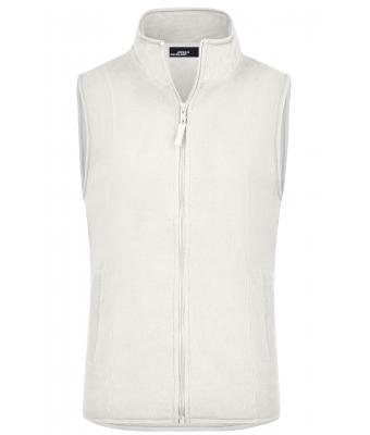 Ladies Girly Microfleece Vest Off-white 7220