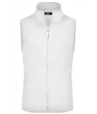 Ladies Girly Microfleece Vest White 7220