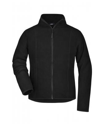 Ladies Girly Microfleece Jacket Black 7221