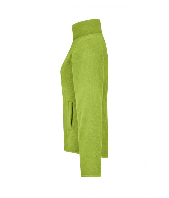 Damen Girly Microfleece Jacket Lime-green 7221