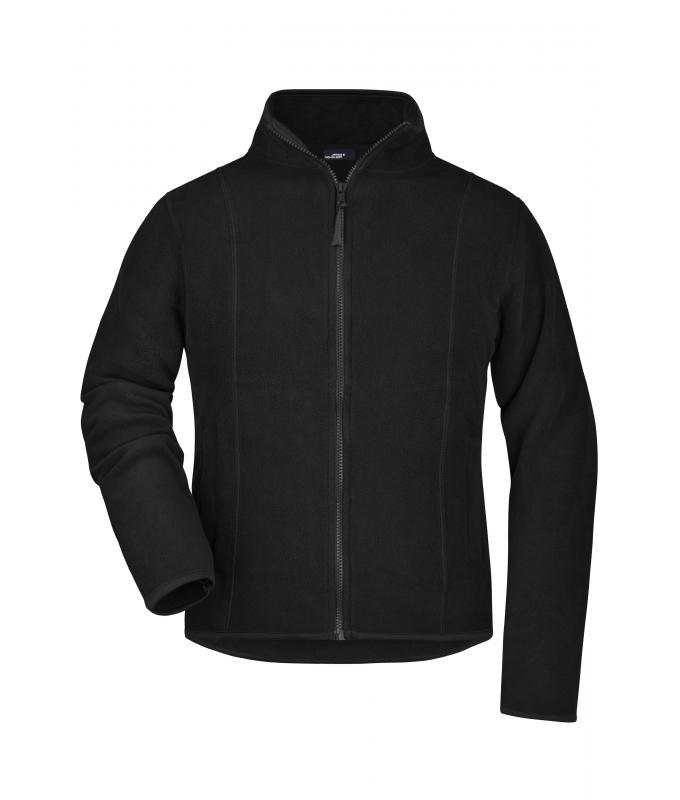 Damen Girly Microfleece Jacket Black 7221