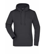 Damen Ladies' Hooded Sweat Black 7223
