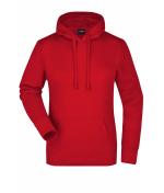 Damen Ladies' Hooded Sweat Red 7223