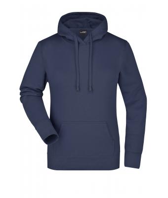 Dames Ladies' Hooded Sweat Navy 7223