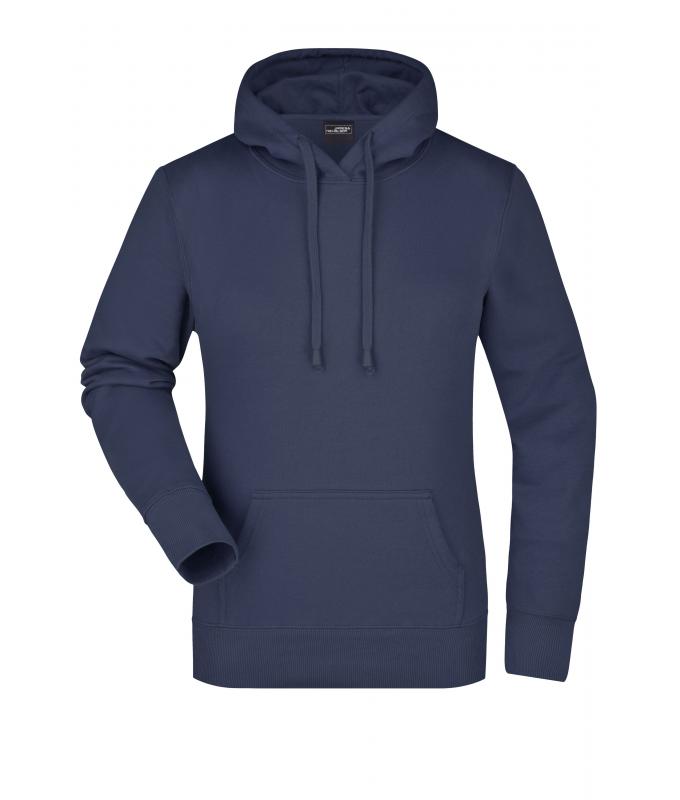 Dames Ladies' Hooded Sweat Navy 7223