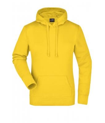 Dames Ladies' Hooded Sweat Zon-geel 7223