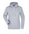 Damen Ladies' Hooded Sweat Grey-heather 7223