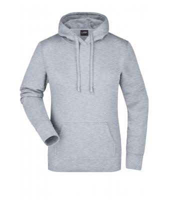 Dames Ladies' Hooded Sweat Heather-grijs 7223
