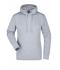 Dames Ladies' Hooded Sweat Heather-grijs 7223