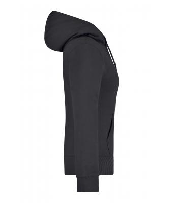Dames Ladies' Hooded Sweat Zwart 7223