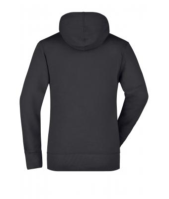 Dames Ladies' Hooded Sweat Zwart 7223