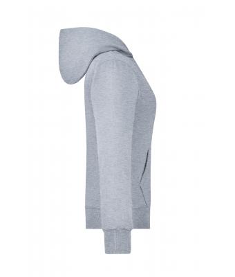 Damen Ladies' Hooded Jacket Grey-heather 7225