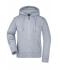 Damen Ladies' Hooded Jacket Grey-heather 7225