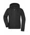 Dames Ladies' Hooded Jacket Zwart 7225
