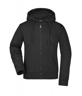 Dames Ladies' Hooded Jacket Zwart 7225
