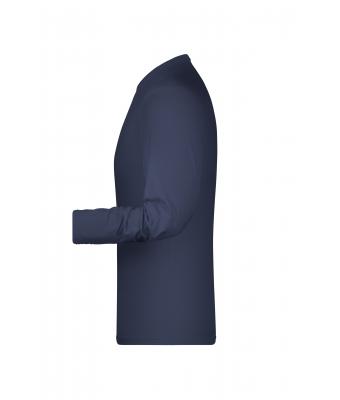 Heren Elastic-T Long-Sleeved Navy 7228