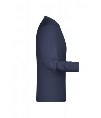 Heren Elastic-T Long-Sleeved Navy 7228