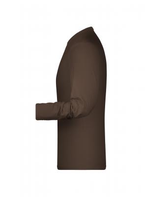 Heren Elastic-T Long-Sleeved Bruin 7228