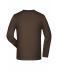 Heren Elastic-T Long-Sleeved Bruin 7228