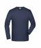Men Elastic-T Long-Sleeved Navy 7228