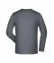 Heren Elastic-T Long-Sleeved Middengrijs 7228