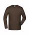 Heren Elastic-T Long-Sleeved Bruin 7228