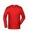 Heren Elastic-T Long-Sleeved Rood 7228