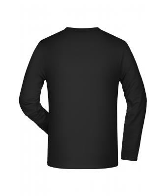 Heren Elastic-T Long-Sleeved Zwart 7228