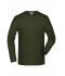 Heren Elastic-T Long-Sleeved Olijf 7228