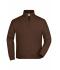 Unisex Sweat Jacket Brown 7230