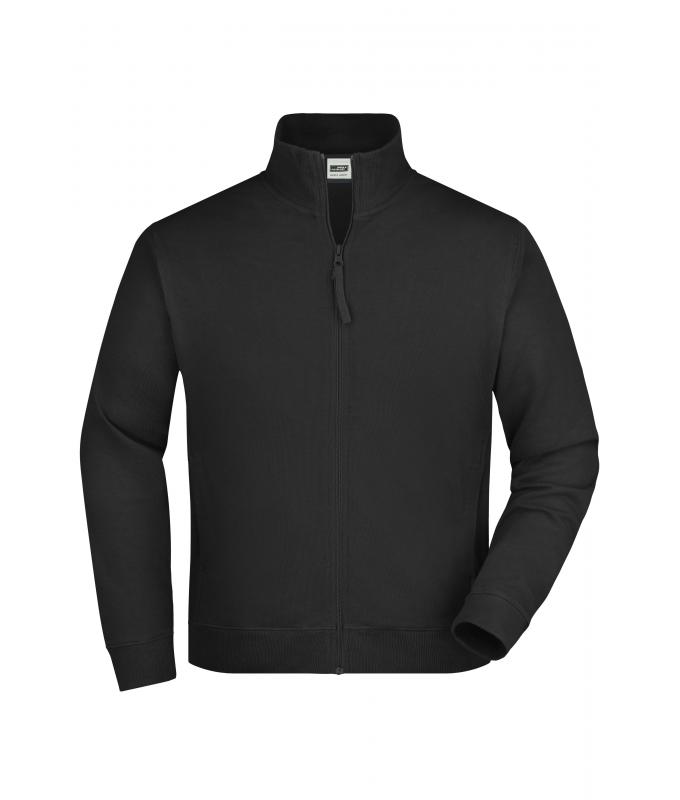 Unisex Sweat Jacket Zwart 7230