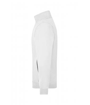 Unisexe Sweat-shirt zippé french-terry Blanc 7230