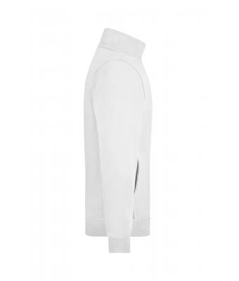 Unisexe Sweat-shirt zippé french-terry Blanc 7230