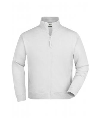 Unisexe Sweat-shirt zippé french-terry Blanc 7230