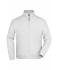 Unisexe Sweat-shirt zippé french-terry Blanc 7230