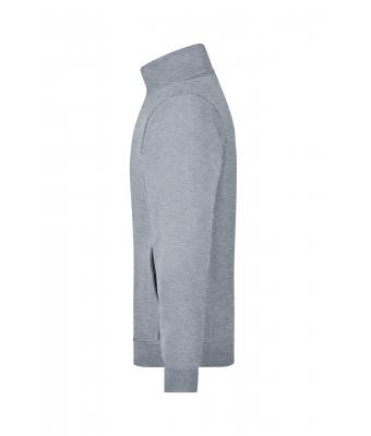 Unisexe Sweat-shirt zippé french-terry Gris-chiné 7230