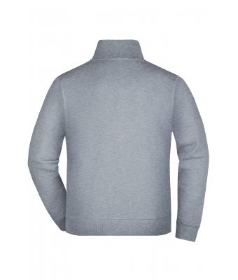 Unisexe Sweat-shirt zippé french-terry Gris-chiné 7230