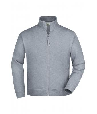 Unisexe Sweat-shirt zippé french-terry Gris-chiné 7230