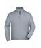 Unisexe Sweat-shirt zippé french-terry Gris-chiné 7230