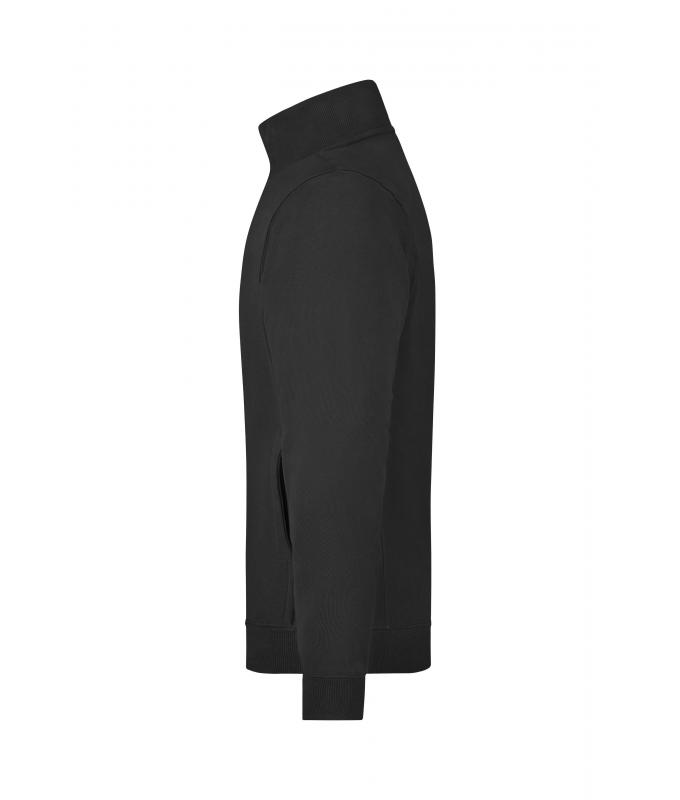 Unisexe Sweat-shirt zippé french-terry Noir 7230