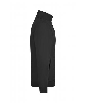 Unisexe Sweat-shirt zippé french-terry Noir 7230