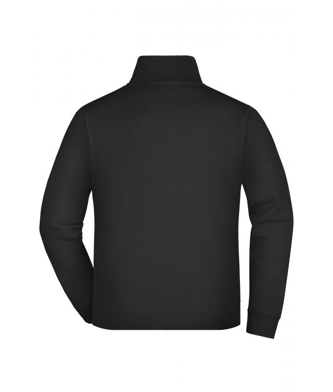 Unisexe Sweat-shirt zippé french-terry Noir 7230